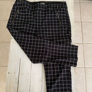 Plaid Pull-on Short Ankle Pant